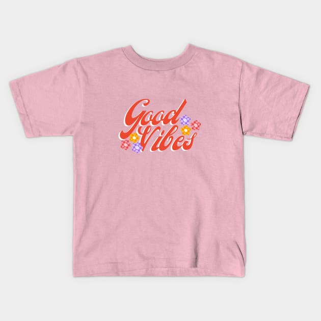 Good Vibes Kids T-Shirt by adrianasalinar